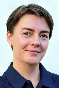 A picture of Kate Lavrinenko, a specialist in AI Risk, working on the financial services side of Deloitte Risk Advisory