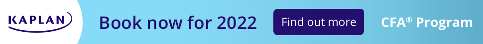 Kaplan CFA Program banner 2021