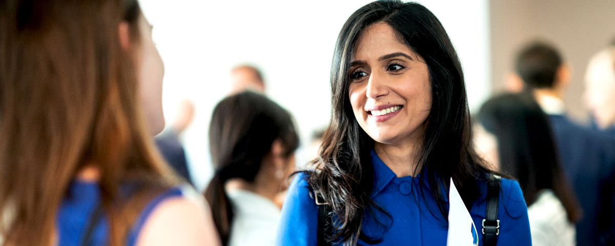 woman smiling