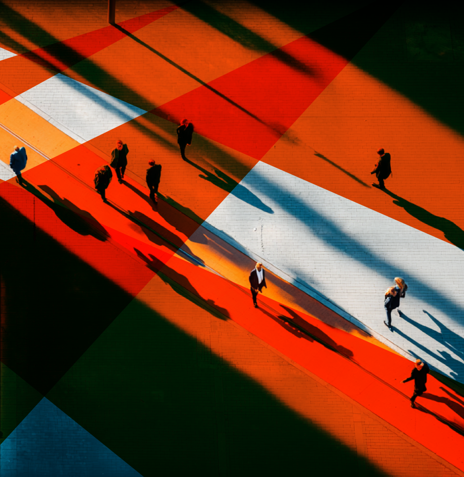 Businesspeople walking