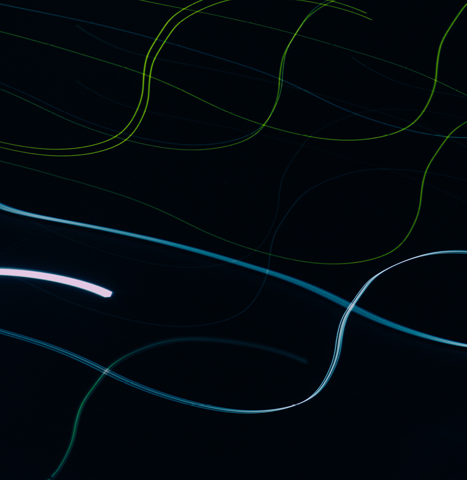 Wavy lines on black background