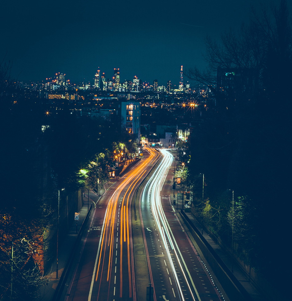 Streets at night